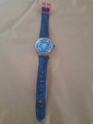 VINTAGE UHR '90 SWATCH MUSICALL TONE BLUE SLK 100. ORIGINAL AUS DER ZEIT