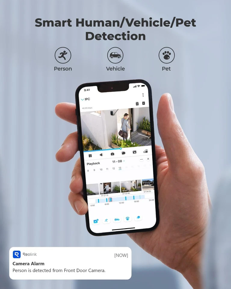 12MP PoE IP Camera Outdoor, Bullet Surveillance Cameras for Home Security, Sm... - Image 4 of 4