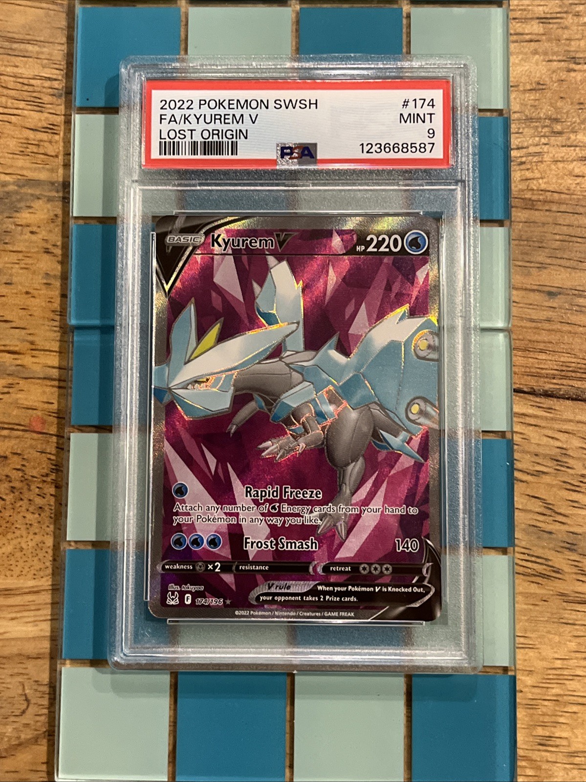 GRADED PSA 9 2022 Pokemon SWSH FA/Kyurem V Lost Origin #174