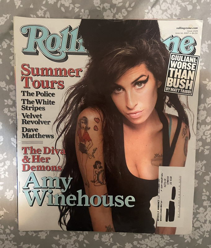 Rolling Stone Magazine. Amy Winehouse. Issue #1028. June 2007.