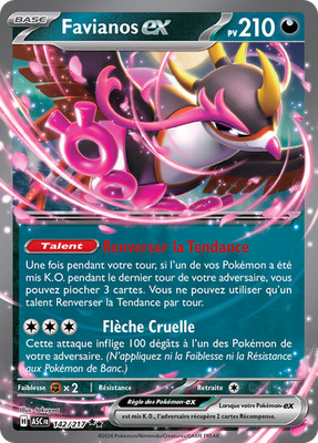 Pokemon Karte Favianos-ex 142/217 Double Rare Transzendente Helden