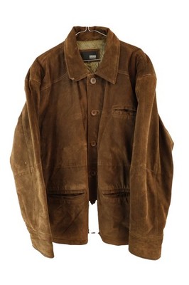 ARMANDO braune Leder Bomberjacke Größe L Herren Freizeit Outdoor 024909