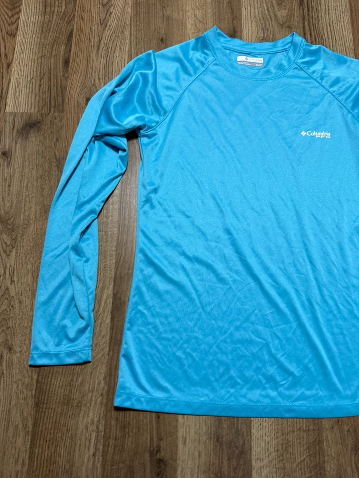 Columbia Shirt, Men's Size XS, Blue, Long Sleeve, Crew Neck, PFG - Image 3 of 4