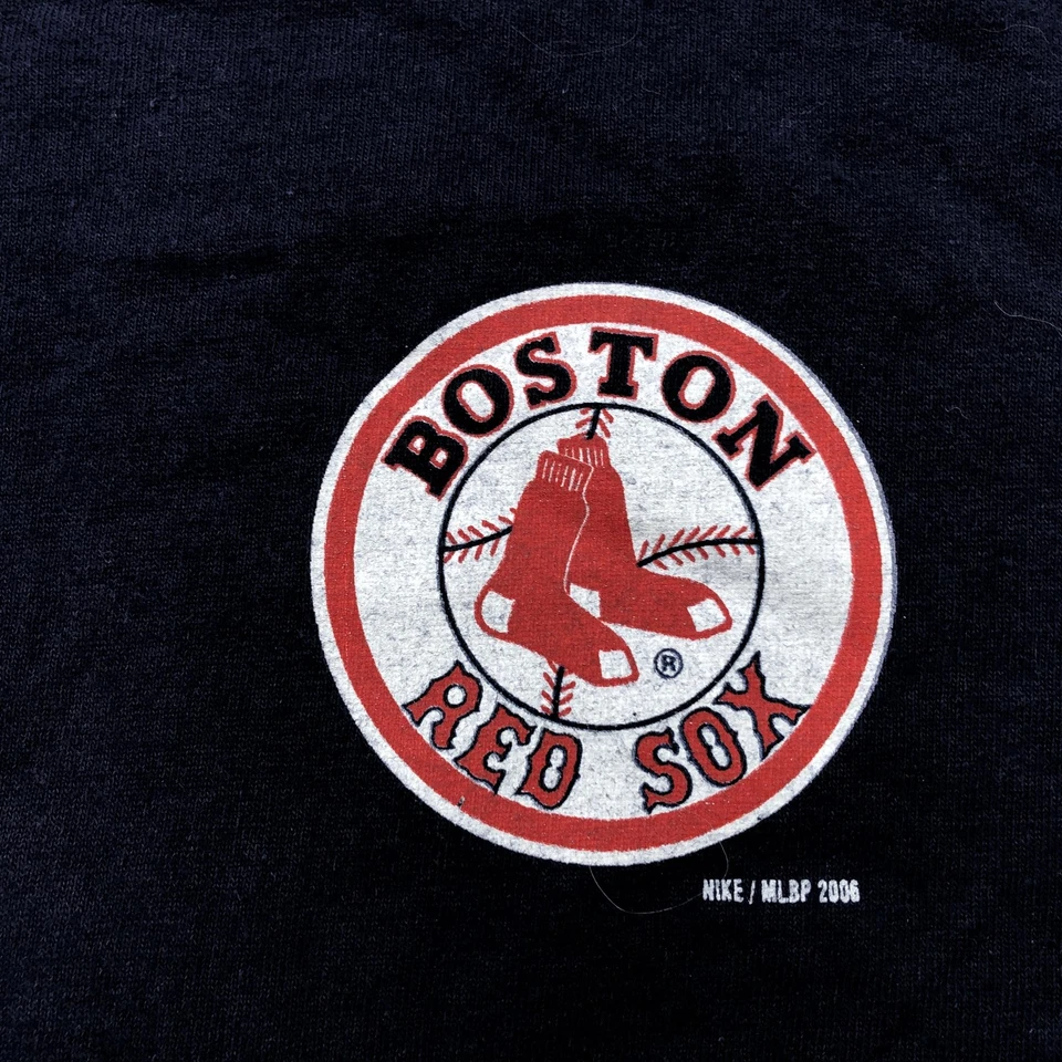 Camisa De Colección Boston Red Sox Niños Grande Azul MLB Nike Schilling 38 Camiseta Foto 4 de 4