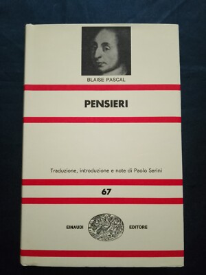 PENSIERI BLAISE PASCAL NEU 67 EINAUDI 1974