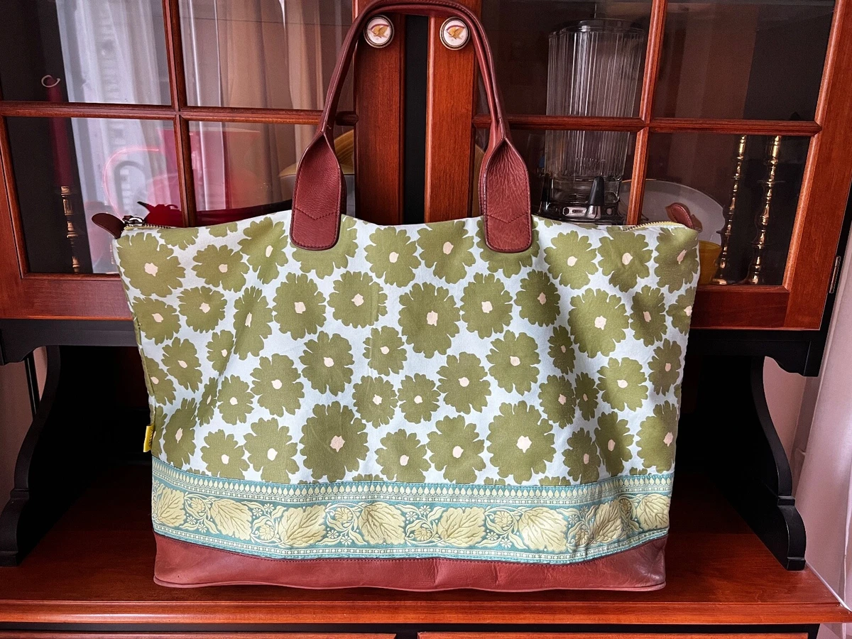 AMY BUTLER FOR KELENCOR LARGE MARNI LEATHER TRIMMED DUFFLE