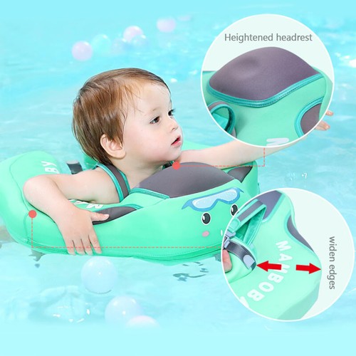 Infant Swim Trainer Baby Swim Float Chest Swimming Ring Green Aid Toys - Picture 5 of 9