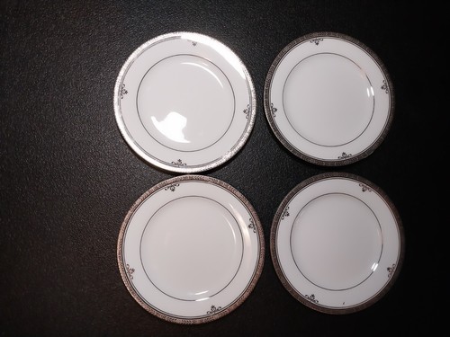 Buckingham Platinum 4347 Contemporary Fine China By Noritake Set of 10 - Picture 4 of 5