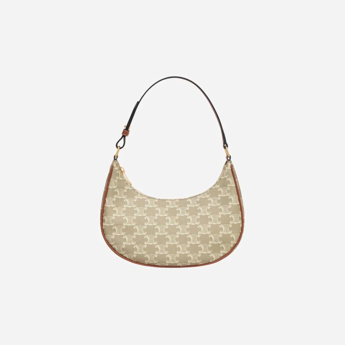 ava bag in triomphe canvas and calfskin white