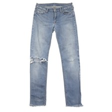 7 For All Mankind High Rise Bootcut Jeans Womens 28 Distressed Made in USA