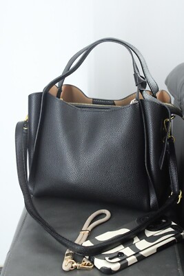 Genuine Leather Women's Large Capacity Shoulder Crossbody Bag Cowhide Bucket Bag
