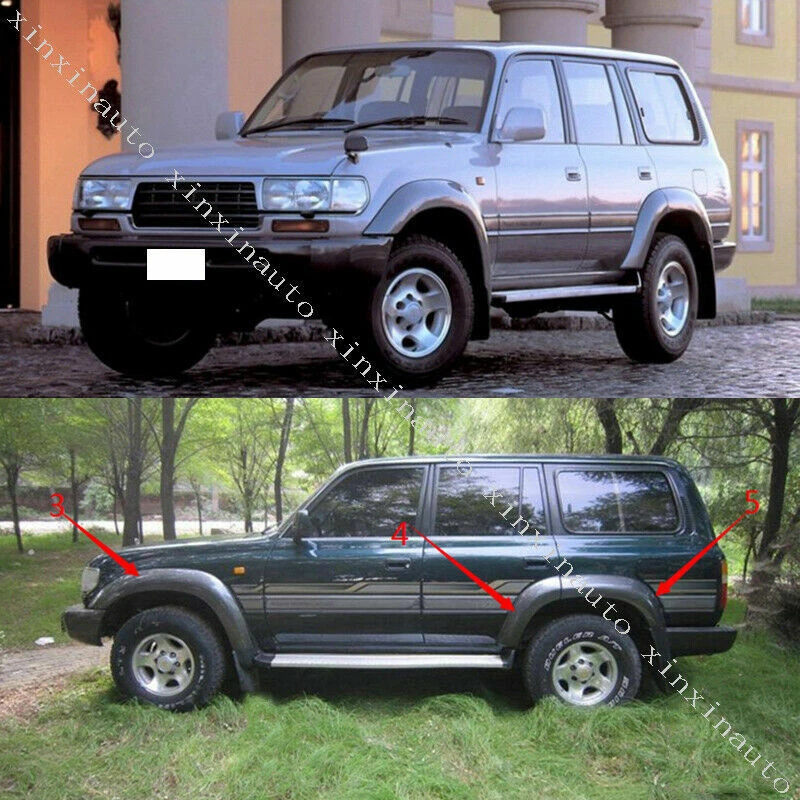 For Toyota Land cruiser 80 Series 1990-97 Fender Flare Wheel Arches Wide body 6x Foto 2 de 4
