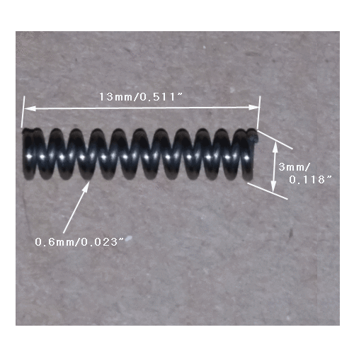 Compression Springs 20ea/SUS/0.023"WD/0.118"OD/0.511"FL/YUHAN SPRING /Y1300 - Picture 2 of 5