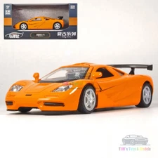 1/36 McLaren F1 Model Car Alloy Diecast Toy Vehicle Kids Gift Collection Orange