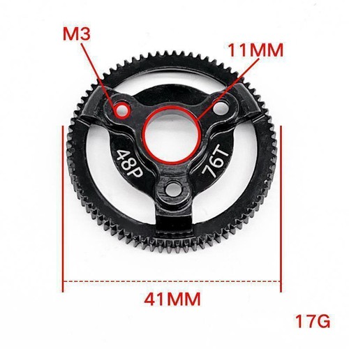 For Traxxas Slash 2wd LCG Drag F-150 SVT 48p Steel 72t 76t 83t 86t 90t Spur Gear - Picture 5 of 16
