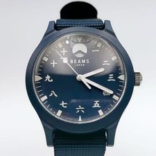 BEAMS Japan Original Watch Kanji Mt Fuji special Limited Edition NAVY
