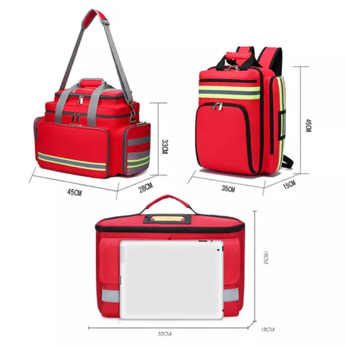 Kit médico de primeros auxilios mochila de rescate de emergencia almacenamiento gran capacidad exterior*/ - Imagen 4 de 32
