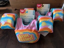 Lot of 2: Speedo Splash Jammer LIFE JACKET VEST Child 33-55 LBS Sun Kissed NWT