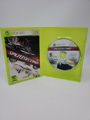 Split/Second Xbox 360 Disc And Manual Missing Cover Art 