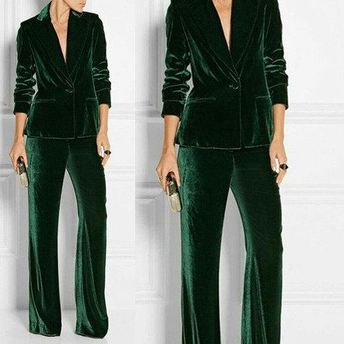 Women Formal Pant Suits Blazer Jacket 
