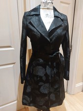 Womens Karen Millen Coat Jacket Formal Beautiful Black Glamour Colour Size 12...