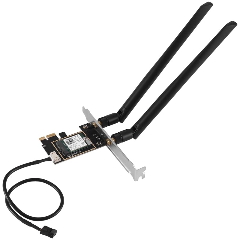 AC7260 7260NGW WiFi-Kartenadapter PCIE-Adapter mit 2X8DB-Antenne ...