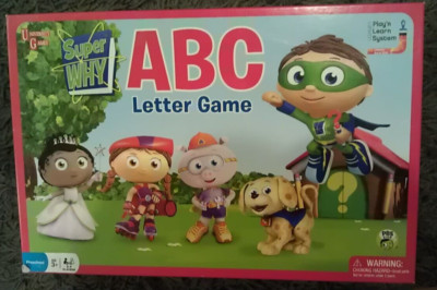 PBS Kids Super Why ABC Letter Board Game University Games 2012 Complete