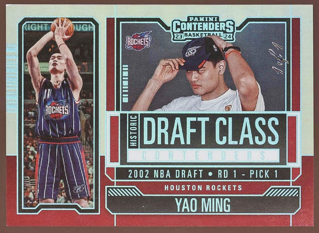 2023-24 Panini Contenders Yao Ming True #1/1 Historic Draft