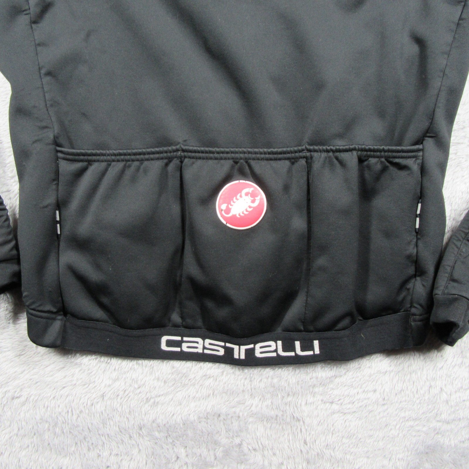 Castelli Cycling Jacket Womens Size XL Black Soft Shell Gore Windstopper Pockets