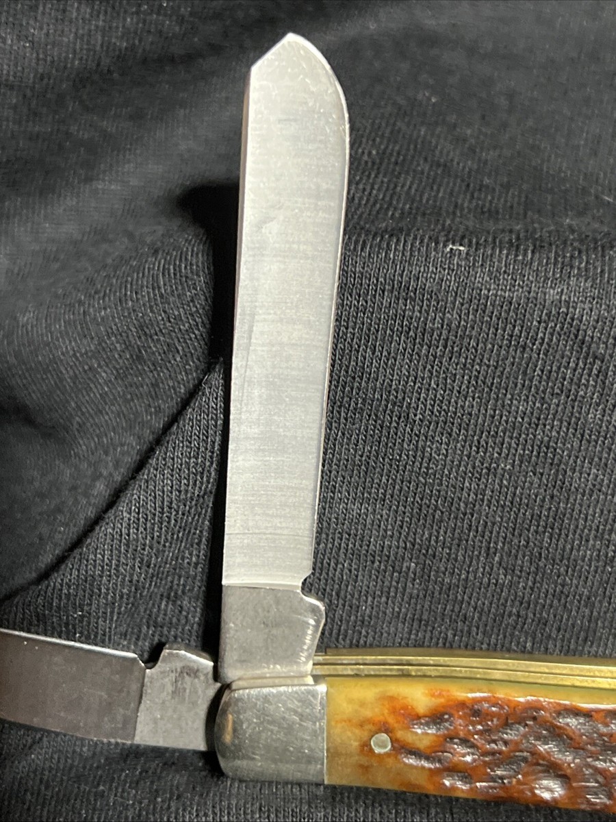 希少モデル ESPジャパンビンテージ　ケース付未調整品　海外高値　売切御免 Case XX Vintage USA 6207 SP SSP 1993 Brown Bone Handle Folding