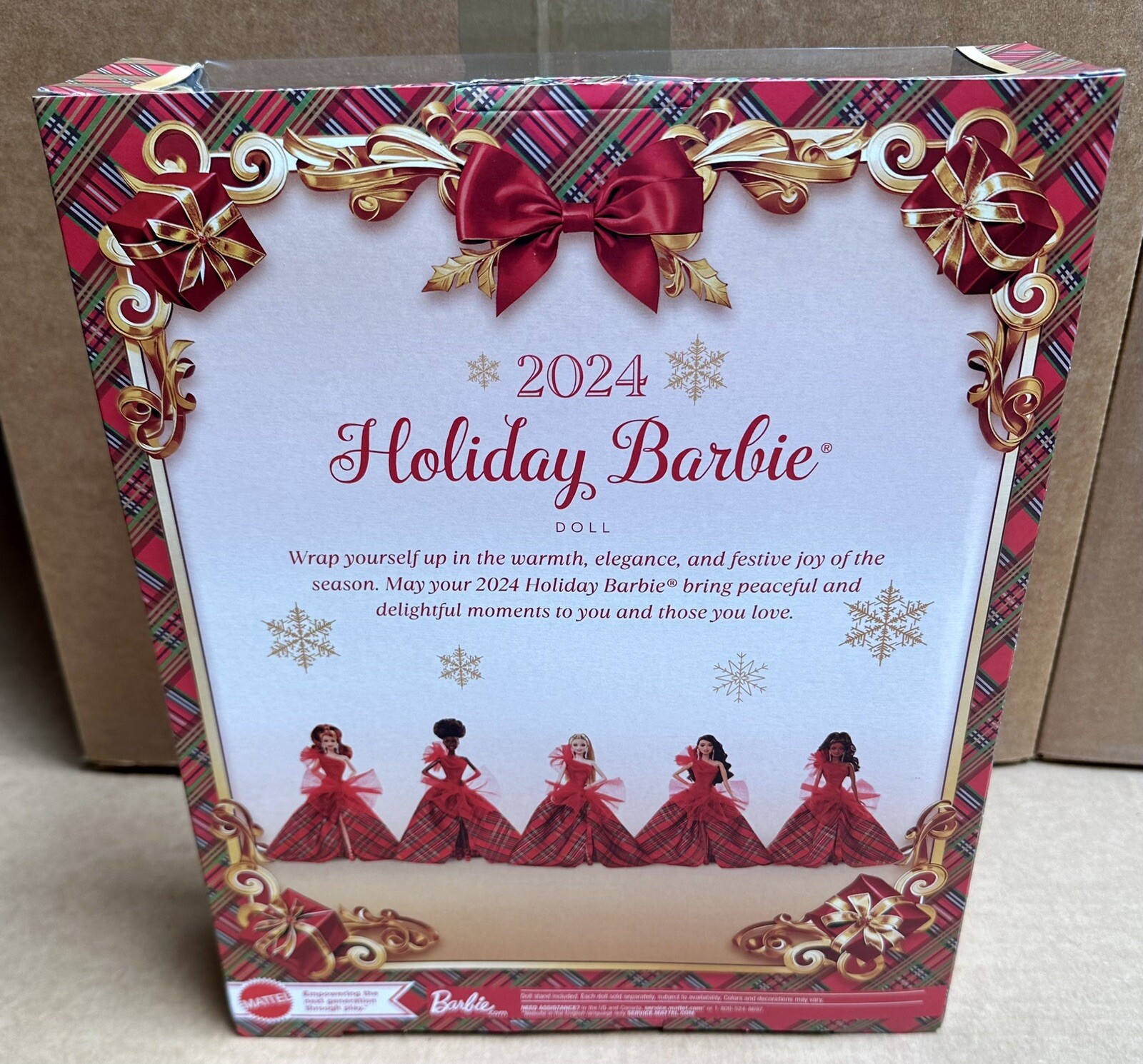 2024 Barbie Signature Holiday Doll Red Hair JBF67 Fashion Doll *DAMAGED BOX*