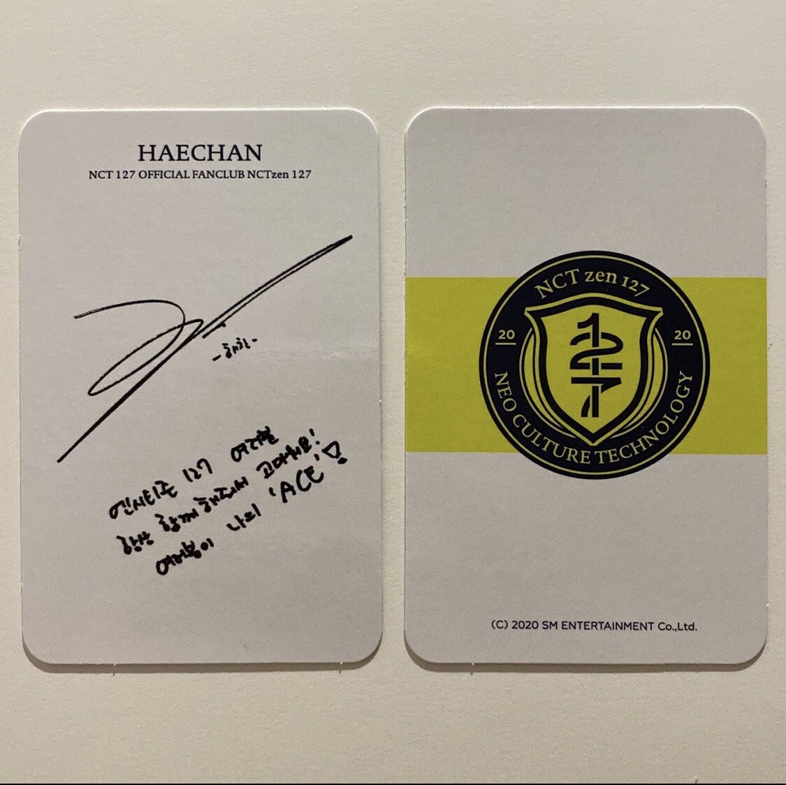 NCT 127 Haechan 2020 Ace Kit Official Photocard Set | eBay