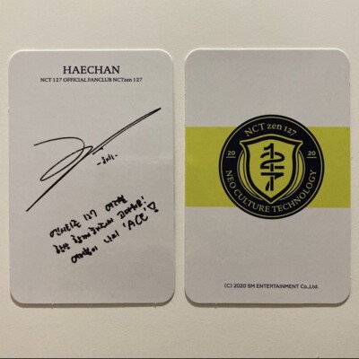 NCT 127 Haechan 2020 Ace Kit Official Photocard Set | eBay