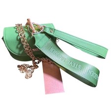 Steve Madden Green Flare Wristlet With Straps and Crossbody Chain