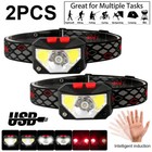 <!--F#f_0-->2X Strong LED Head Torch Headlight Camping Headlamp USB Rechargeable Waterproof<!--F/-->