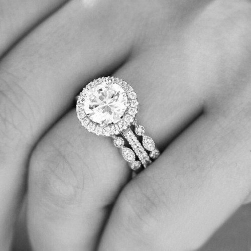 Size 5-11 Jewelry Elegant Cubic Zirconia Women Wedding Ring Ring - Bild 23 von 32