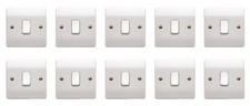 10 x MK K4871WHI Light Switches 1 Gang 2 Way
