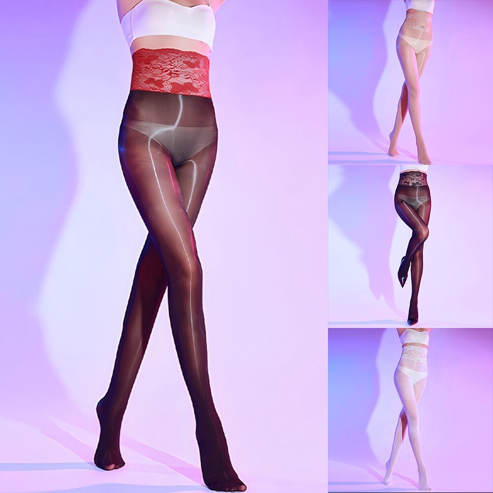 Stylish High-Waist Lingerie Pantyhose for Women in Various Colors