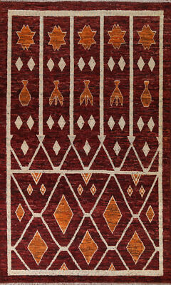 Handcrafted Luxury Hand-Knotted Moroccan Rugs Living Room Centerpiece 7x10 ft