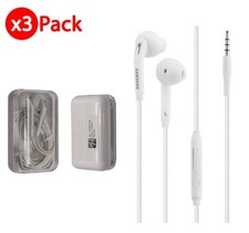 Samsung Galaxy S6 Edge Note 5 Headset Earbud EG920BW OEM Original Jewel Box 3x