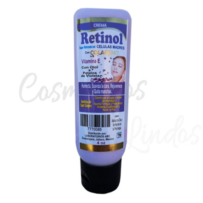 Retinol cream reinforced with stem cells and collagen, Vitamin E  4 Oz