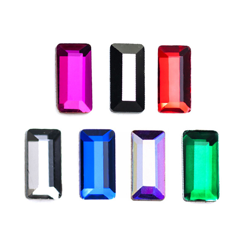 Strass Nail Art Rhinestones Mini Rectangle Colorful Stones Nail Art Charm Crysta
