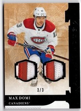 2019-20 Artifacts Materials Black #139 Max Domi 3/3