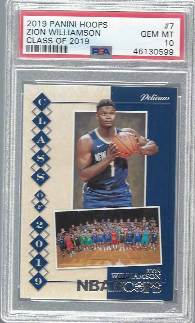 ZION WILLIAMSON 2019-20 PANINI NBA HOOPS CLASS OF 2019 ROOKIE RC 