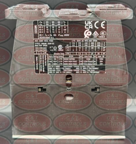 Eaton XTCE032C10A 3P 120VAC 32A IEC Contactor New In Box USA Stock - Picture 3 of 3