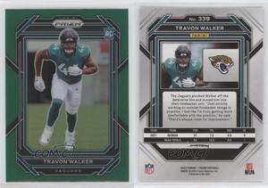 2022 Panini Prizm Rookies Green Prizm Travon Walker #339 Rookie RC