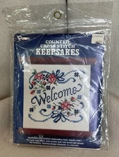 Vogart Crafts - WELCOME Counted Cross Stitch (BRAND NEW SEALED) 5x6”