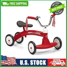 Radio Flyer Scoot About Ride-On Tricycle for Toddlers Ages 1-3 Years, Red