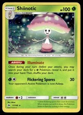 Shiinotic 17/149 Pokemon Card Sun & Moon Rare 100 HP Holo Lightly Played CX