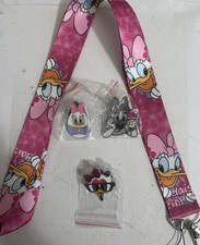 Disney DAISY DUCK lot of 3 and Daisy Lanyard